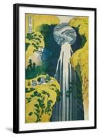 The Waterfall of Amida Behind the Kiso Road, C1832. (1925)-Katsushika Hokusai-Framed Giclee Print