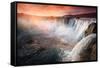 The waterfall of the God-Marco Carmassi-Framed Stretched Canvas
