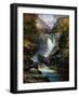 The Waterfall-Clarence Roe-Framed Giclee Print