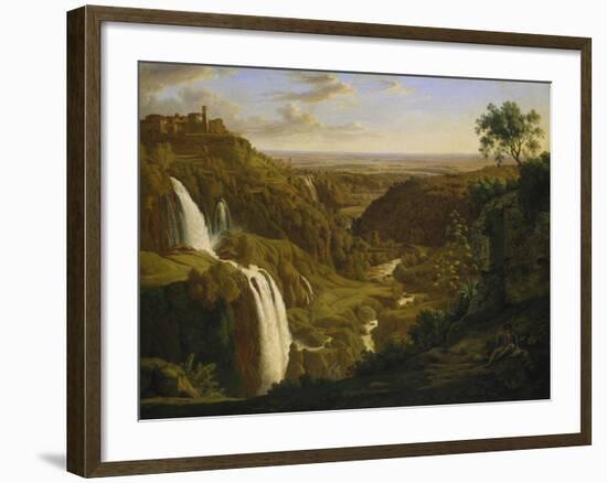 The Waterfalls at Tivoli, Um 1809-Johann Martin Von Rohden-Framed Giclee Print
