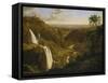 The Waterfalls at Tivoli, Um 1809-Johann Martin Von Rohden-Framed Stretched Canvas