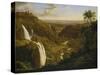 The Waterfalls at Tivoli, Um 1809-Johann Martin Von Rohden-Stretched Canvas