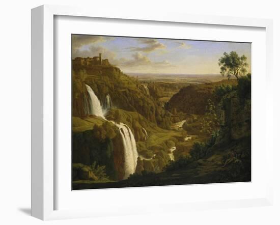 The Waterfalls at Tivoli, Um 1809-Johann Martin Von Rohden-Framed Giclee Print