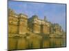 The Waterfront at Varanasi, Previously Known as Benares, on the Ganges River, Uttar Pradesh, India-John Henry Claude Wilson-Mounted Photographic Print