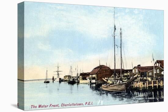 The Waterfront, Charlottetown, Prince Edward Island, Canada, C1900s-null-Stretched Canvas