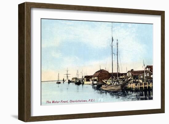 The Waterfront, Charlottetown, Prince Edward Island, Canada, C1900s-null-Framed Giclee Print