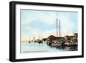 The Waterfront, Charlottetown, Prince Edward Island, Canada, C1900s-null-Framed Giclee Print