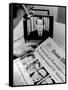 The Watergate Scandal Takes over the Front Page and the TV Screen-null-Framed Stretched Canvas