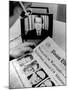 The Watergate Scandal Takes over the Front Page and the TV Screen-null-Mounted Photo