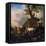 'The Watering Place', 17th century-Philips Wouwerman-Framed Stretched Canvas