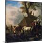 'The Watering Place', 17th century-Philips Wouwerman-Mounted Giclee Print