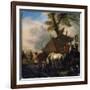 'The Watering Place', 17th century-Philips Wouwerman-Framed Giclee Print