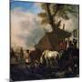 'The Watering Place', 17th century-Philips Wouwerman-Mounted Giclee Print