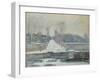 The Watering Place at Marly-Le-Roi, C. 1875-Alfred Sisley-Framed Giclee Print