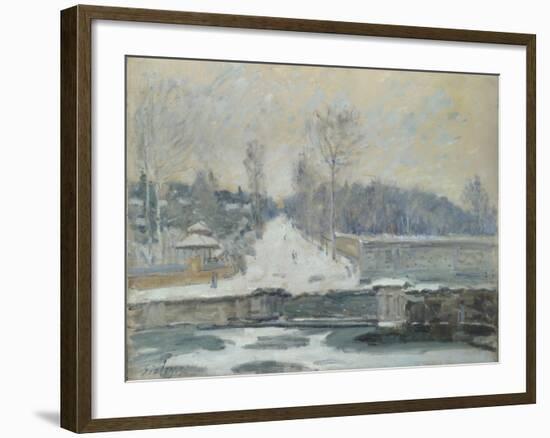 The Watering Place at Marly-Le-Roi, C. 1875-Alfred Sisley-Framed Giclee Print