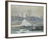 The Watering Place at Marly-Le-Roi, C. 1875-Alfred Sisley-Framed Giclee Print