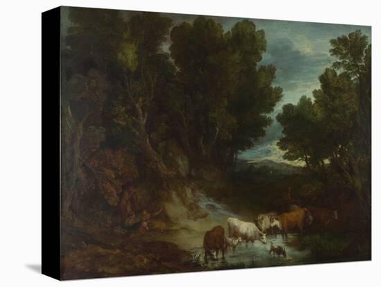 The Watering Place, before 1777-Thomas Gainsborough-Stretched Canvas