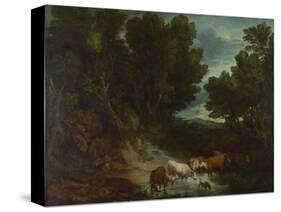 The Watering Place, before 1777-Thomas Gainsborough-Stretched Canvas