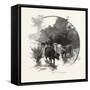 The Watering Place, Canada, Nineteenth Century-null-Framed Stretched Canvas