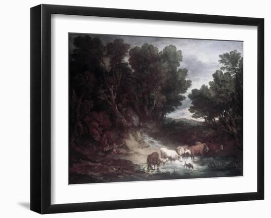 The Watering Place-Thomas Gainsborough-Framed Giclee Print