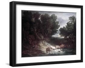 The Watering Place-Thomas Gainsborough-Framed Giclee Print