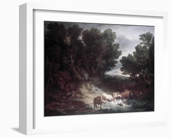 The Watering Place-Thomas Gainsborough-Framed Giclee Print