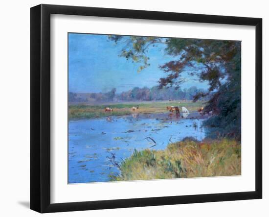 The Watering Pond, C1868-1917-Walter Clark-Framed Giclee Print