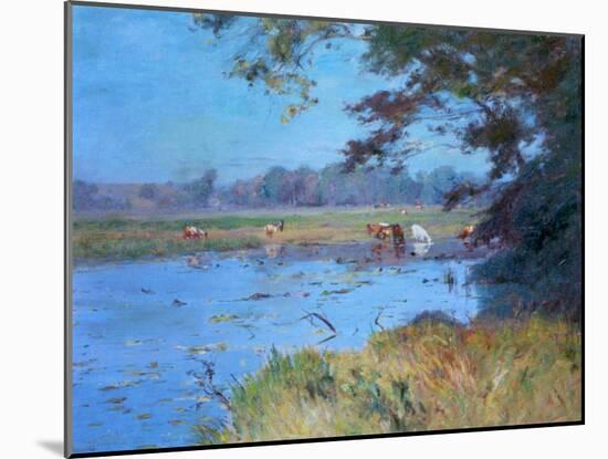 The Watering Pond, C1868-1917-Walter Clark-Mounted Giclee Print