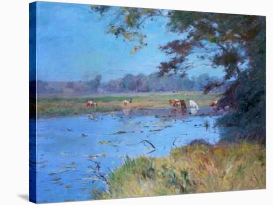 The Watering Pond, C1868-1917-Walter Clark-Stretched Canvas