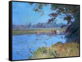 The Watering Pond, C1868-1917-Walter Clark-Framed Stretched Canvas