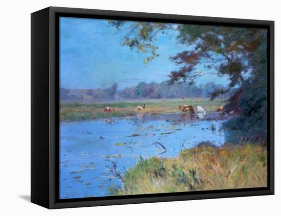 The Watering Pond, C1868-1917-Walter Clark-Framed Stretched Canvas