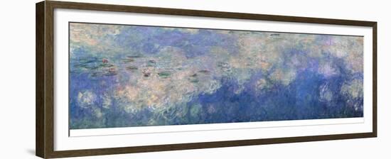 The Waterlilies, the Clouds (Central Section) 1915-26-Claude Monet-Framed Giclee Print