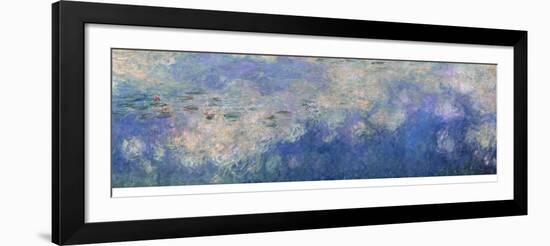 The Waterlilies, the Clouds (Central Section) 1915-26-Claude Monet-Framed Giclee Print