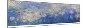 The Waterlilies, the Clouds (Central Section) 1915-26-Claude Monet-Mounted Giclee Print