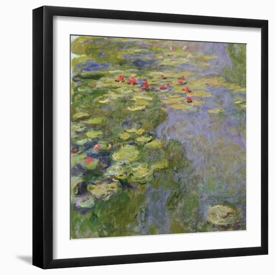 The Waterlily Pond, 1917-19-Claude Monet-Framed Giclee Print