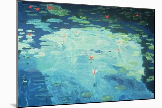 The Waterlily Pond, 1994-David Alan Redpath Michie-Mounted Giclee Print