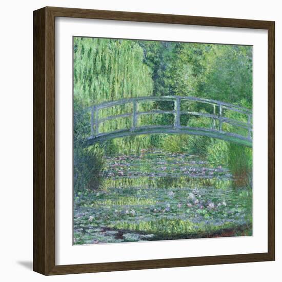 The Waterlily Pond: Green Harmony, 1899-Claude Monet-Framed Giclee Print