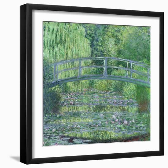 The Waterlily Pond: Green Harmony, 1899-Claude Monet-Framed Giclee Print