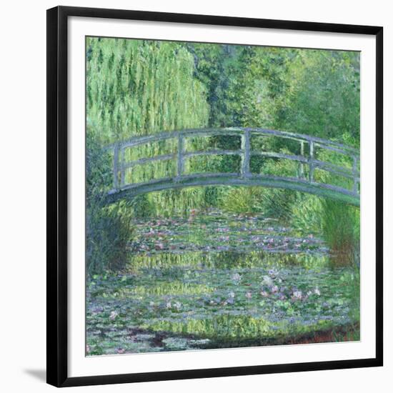 The Waterlily Pond: Green Harmony, 1899-Claude Monet-Framed Giclee Print