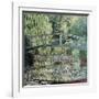 The Waterlily Pond: Green Harmony, 1899-Claude Monet-Framed Giclee Print