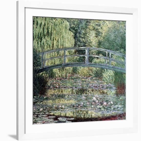 The Waterlily Pond: Green Harmony, 1899-Claude Monet-Framed Giclee Print