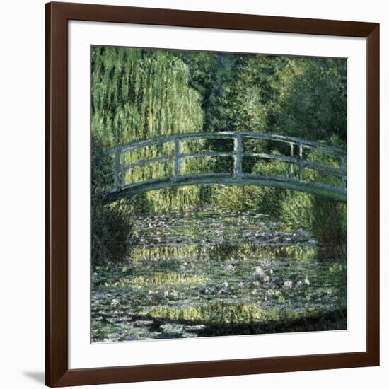 The Waterlily Pond: Green Harmony-Claude Monet-Framed Art Print