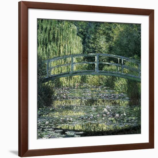 The Waterlily Pond: Green Harmony-Claude Monet-Framed Art Print
