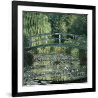 The Waterlily Pond: Green Harmony-Claude Monet-Framed Art Print