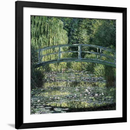 The Waterlily Pond: Green Harmony-Claude Monet-Framed Art Print