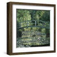 The Waterlily Pond: Green Harmony-Claude Monet-Framed Art Print