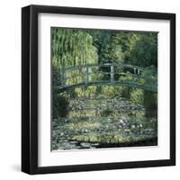 The Waterlily Pond: Green Harmony-Claude Monet-Framed Art Print