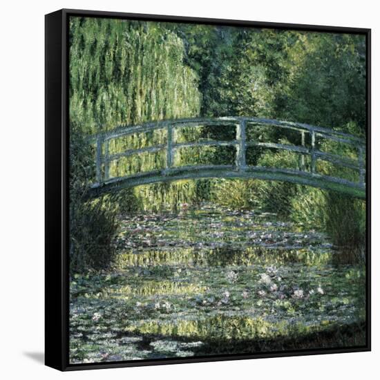 The Waterlily Pond: Green Harmony-Claude Monet-Framed Stretched Canvas