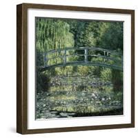 The Waterlily Pond: Green Harmony-Claude Monet-Framed Art Print