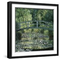 The Waterlily Pond: Green Harmony-Claude Monet-Framed Art Print